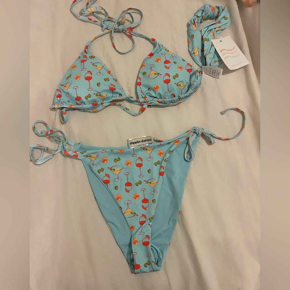 Dippin' Daisy's Blue String Bikini Set